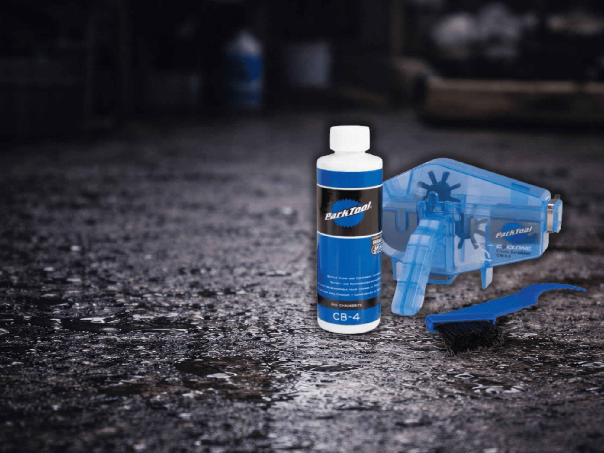Park Tool chain care and cleaning products banner