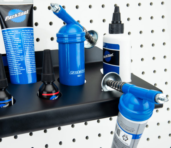 Wall-Mounted Lubricant & Compound Organizer