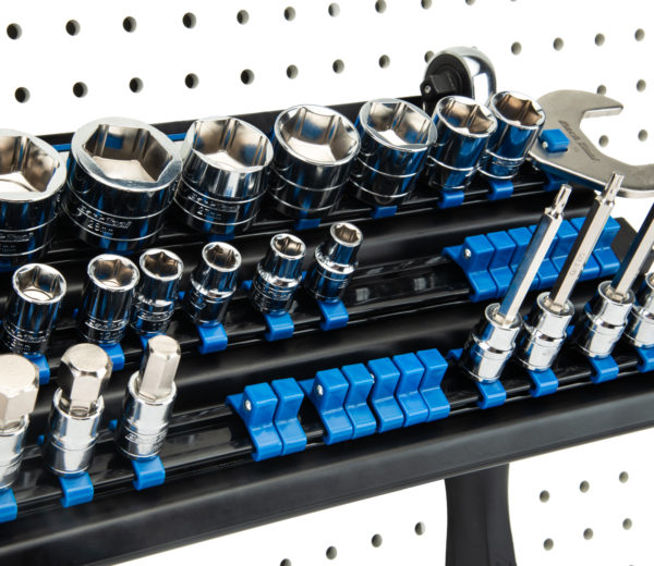 Wall-Mounted Socket, Bit & Torque Tool Organizer